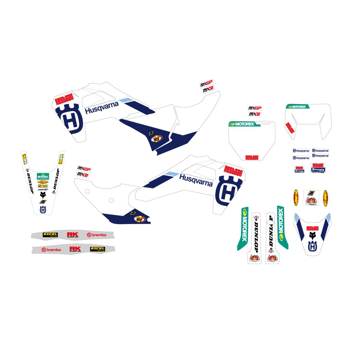 Blackbird Racing Graphic Kit Husky Factory '25