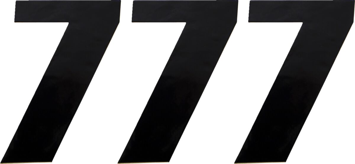 Moose Offroad Hard Parts Number Moose #7 6 Black