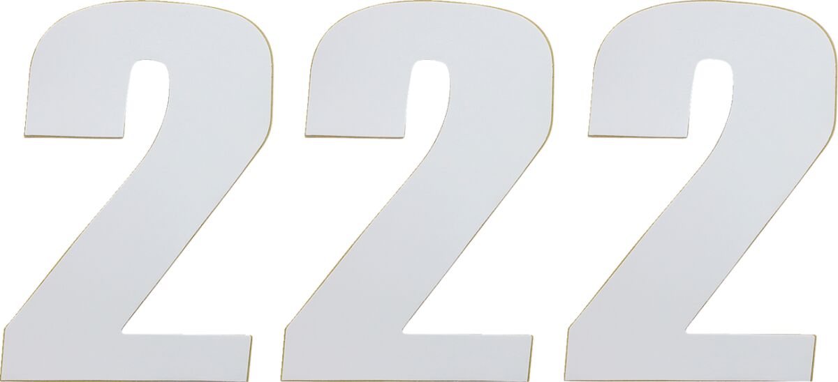 Moose Offroad Hard Parts Number Moose #2 6 White