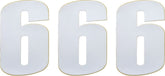 Moose Offroad Hard Parts Number Moose #6 6 White
