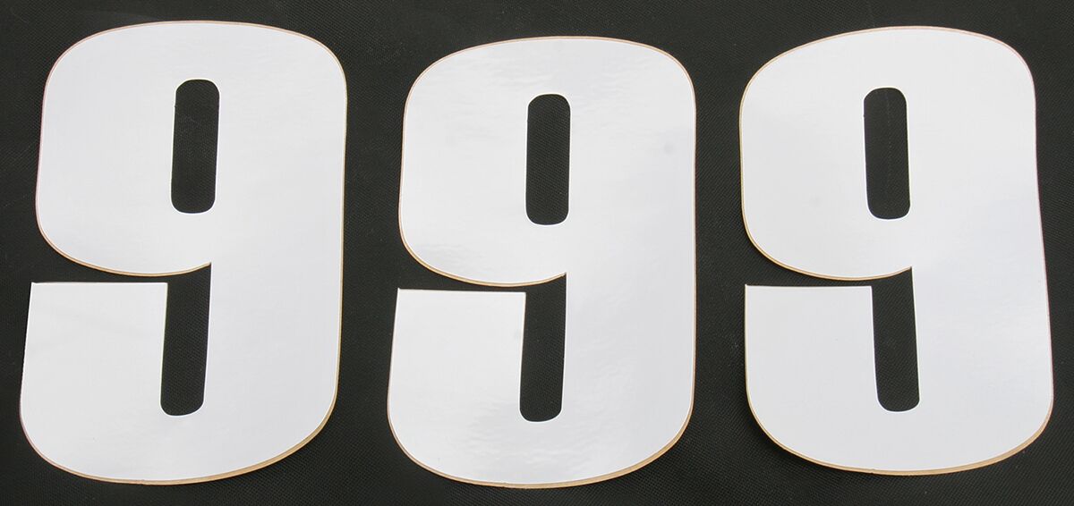 Moose Offroad Hard Parts Number Moose #9 6 White