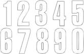 Blackbird Racing Number #2 13 X7 Cm Wh