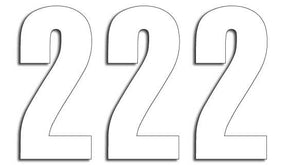Blackbird Racing Number #2 13 X7 Cm Wh