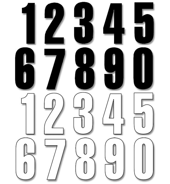 Blackbird Racing Number #2 13 X7 Cm Wh