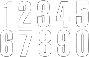 Blackbird Racing Number #8 13 X7 Cm Wh