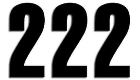 Blackbird Racing Number #2 13 X7 Cm Bk