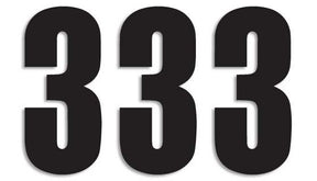 Blackbird Racing Number #3 13 X7 Cm Bk