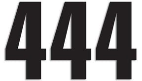 Blackbird Racing Number #4 13 X7 Cm Bk