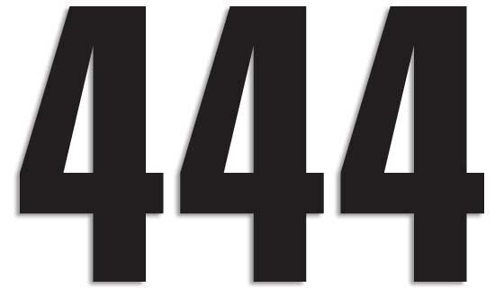 Blackbird Racing Number #4 13 X7 Cm Bk