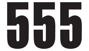 Blackbird Racing Number #5 13 X7 Cm Bk