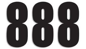 Blackbird Racing Number #8 13 X7 Cm Bk