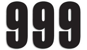 Blackbird Racing Number #9 13 X7 Cm Bk