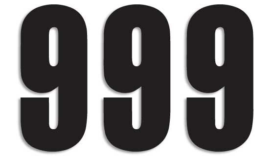 Blackbird Racing Number #9 13 X7 Cm Bk