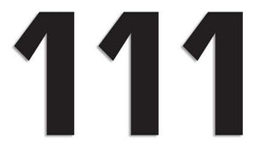 Blackbird Racing Number #1 16 X7.5 Cm Bk