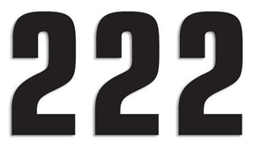 Blackbird Racing Number #2 16 X7.5 Cm Bk