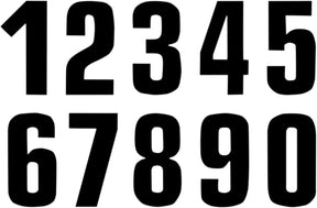 Blackbird Racing Number #3 16 X7.5 Cm Bk