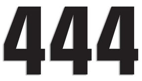Blackbird Racing Number #4 16 X7.5 Cm Bk