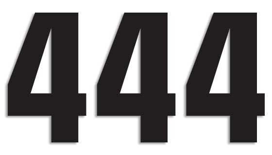 Blackbird Racing Number #4 16 X7.5 Cm Bk