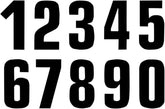 Blackbird Racing Number #5 16 X7.5 Cm Bk