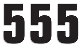 Blackbird Racing Number #5 16 X7.5 Cm Bk