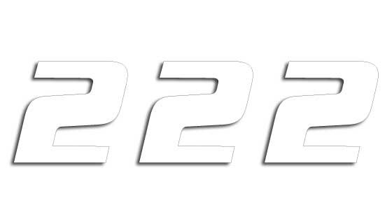 Blackbird Racing Number #2 16x20 Cm Wh