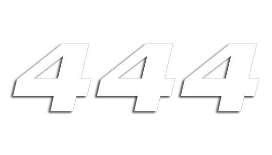 Blackbird Racing Number #4 16x20 Cm Wh