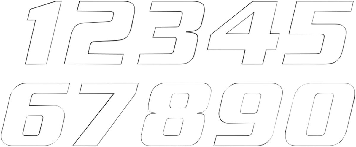Blackbird Racing Number #5 16x20 Cm Wh