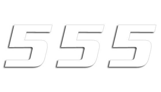 Blackbird Racing Number #5 16x20 Cm Wh
