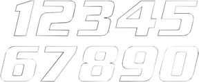 Blackbird Racing Number #7 16x20 Cm Wh