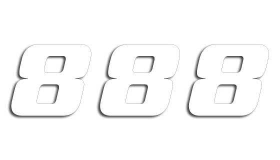 Blackbird Racing Number #8 16x20 Cm Wh