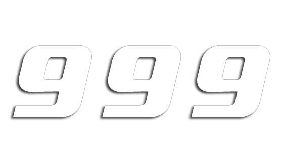 Blackbird Racing Number #9 16x20 Cm Wh