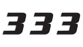 Blackbird Racing Number #3 16x20 Cm Bk