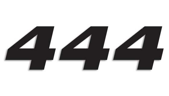 Blackbird Racing Number #4 16x20 Cm Bk