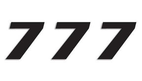 Blackbird Racing Number #7 16x20 Cm Bk