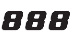 Blackbird Racing Number #8 16x20 Cm Bk