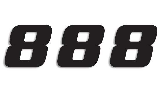 Blackbird Racing Number #8 16x20 Cm Bk