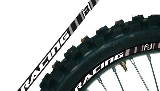 Blackbird Racing Rim Decal Grey