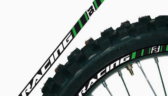 Blackbird Racing Rim Decal Gn