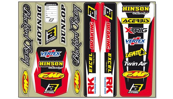 Blackbird Racing Decal Logo Kit Rd