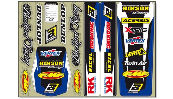 Blackbird Racing Decal Logo Kit Bl