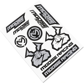 Moose Offroad Soft Goods Decal Sheet Moose Bk/Silv