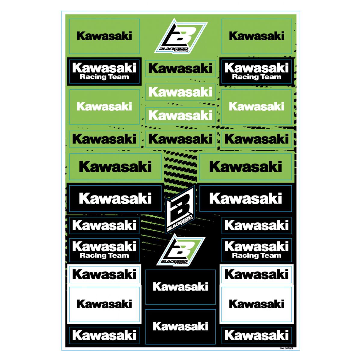Blackbird Racing Decal Logo Sheet Kawasaki