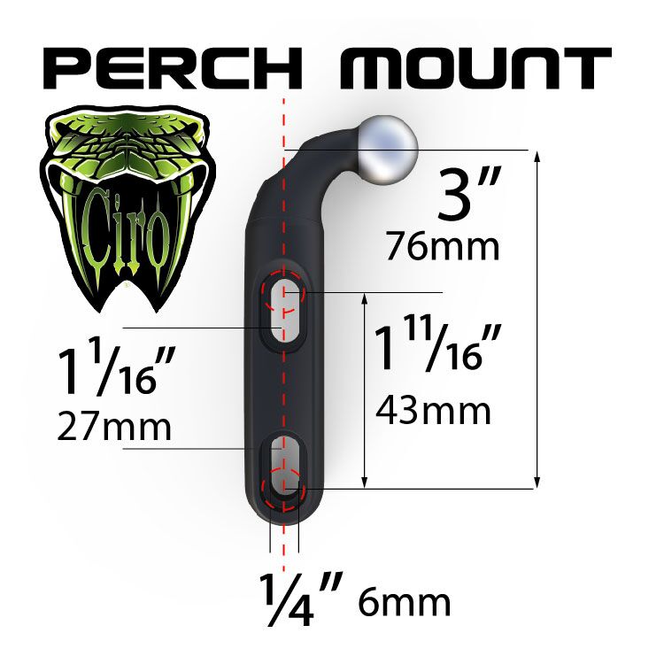 Ciro Mount Perch Black