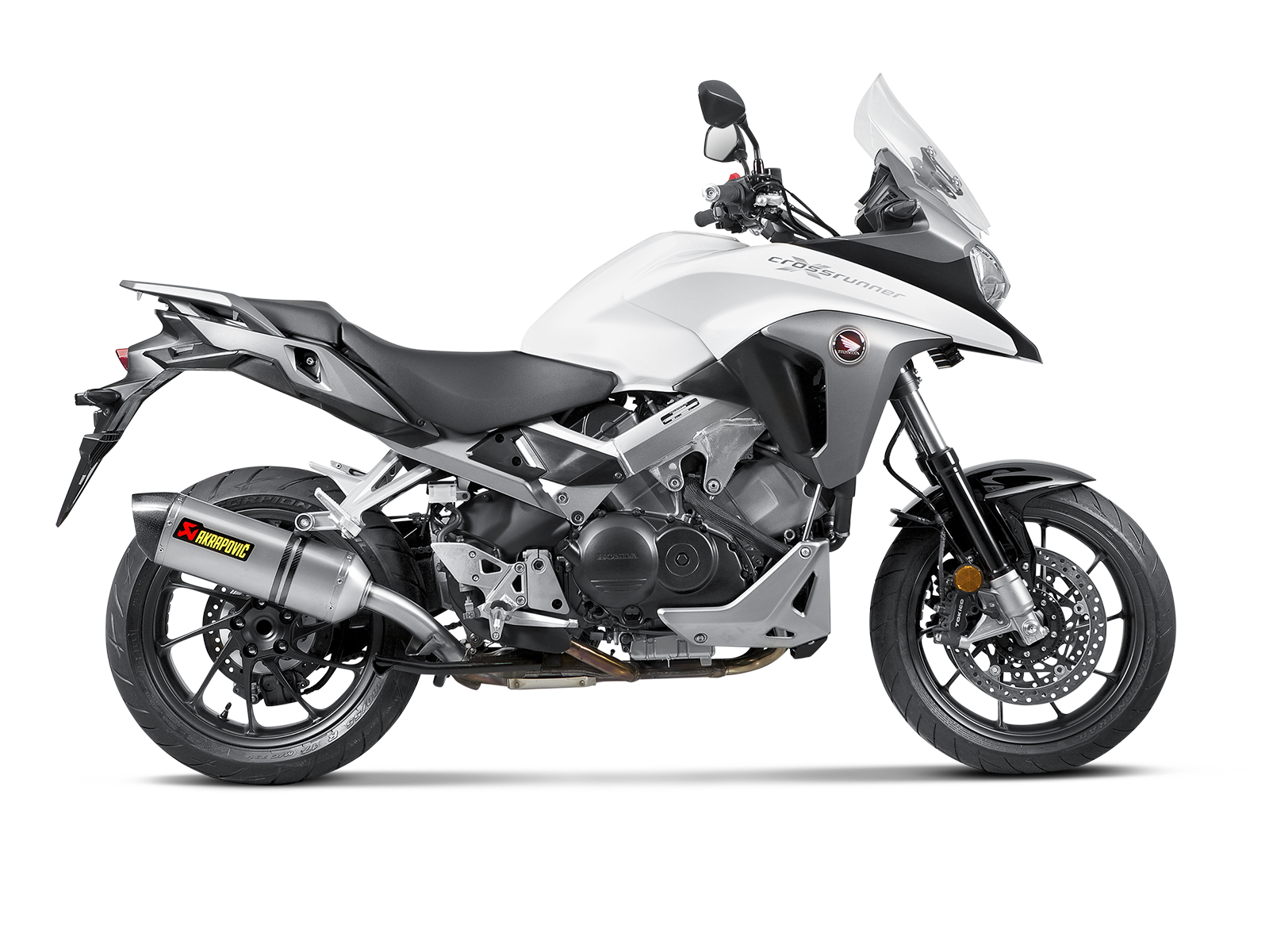 Silencieux titane gris  -  Honda  VFR800X Crossrunner