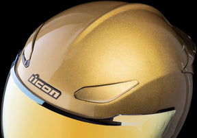  Gold Full Face Helmet Icon
