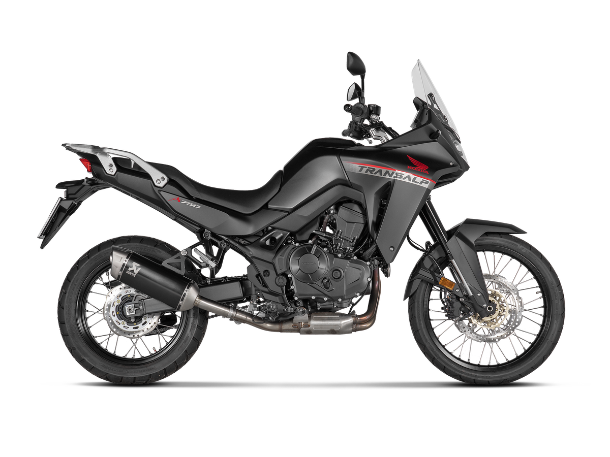 Slip-On Line Titanium, Black - 23-24 Honda Transalp