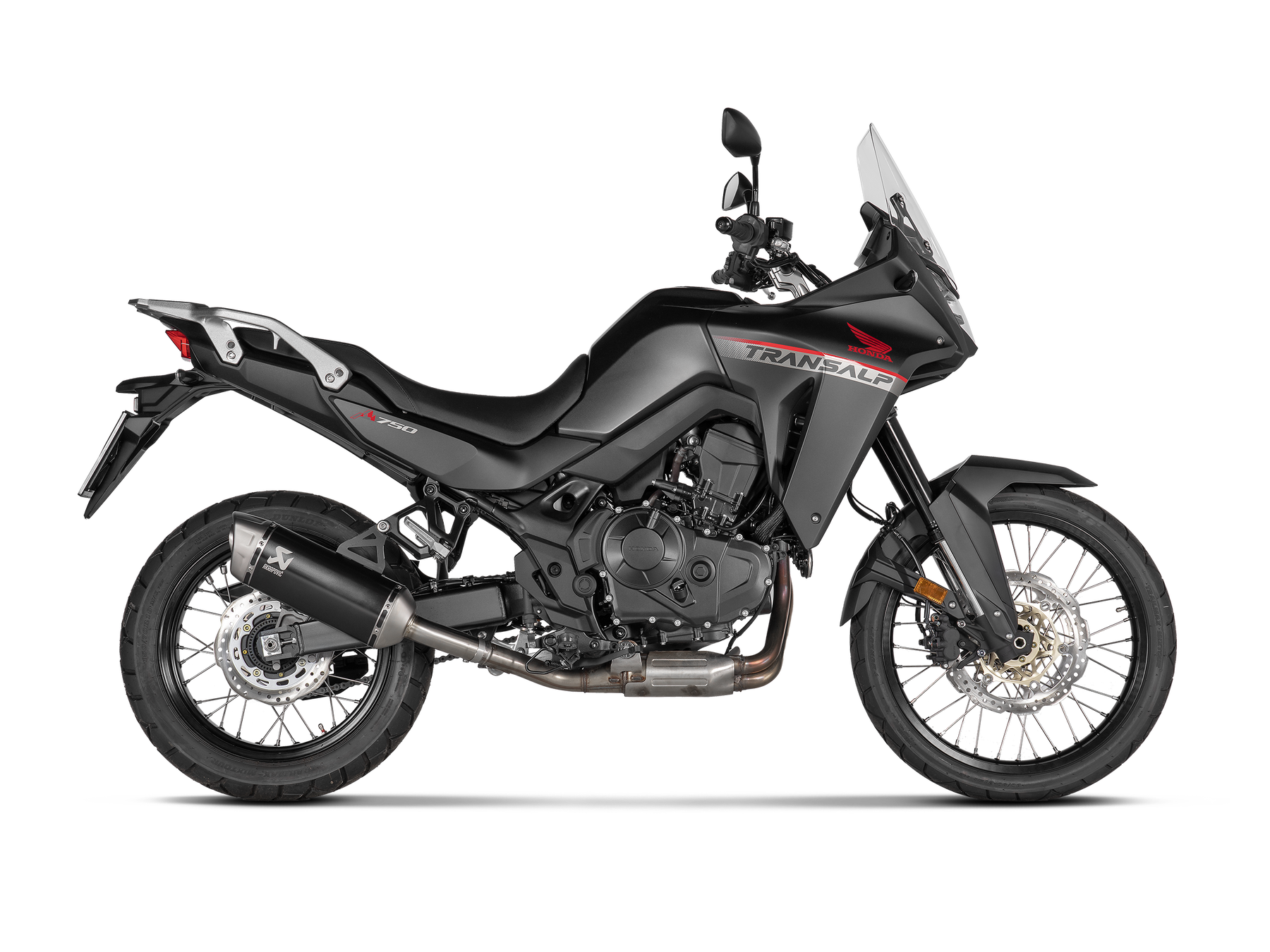 Slip-On Line Titanium, Black - 23-24 Honda Transalp