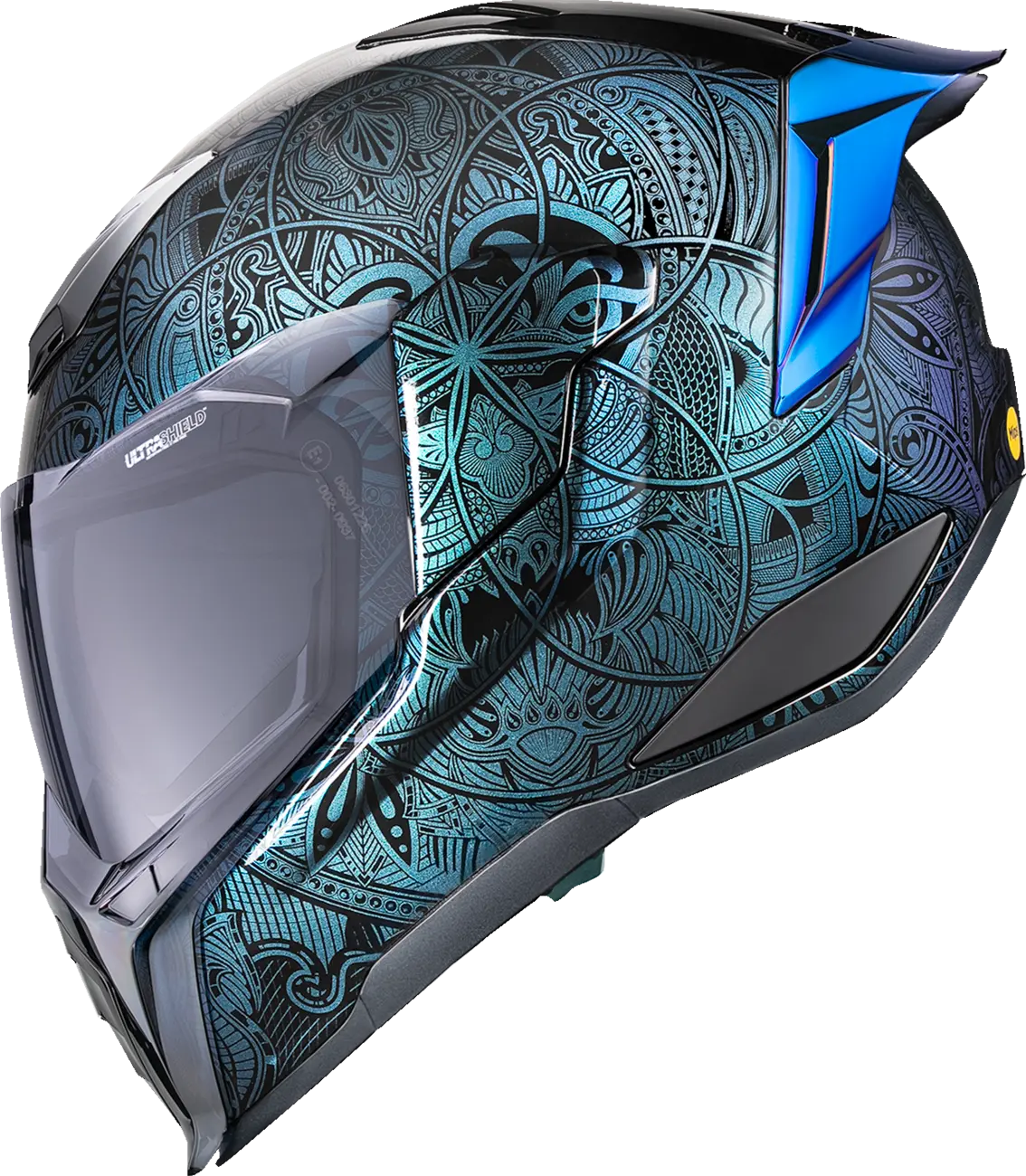  Blue Full Face Helmet Icon