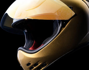  Gold Full Face Helmet Icon