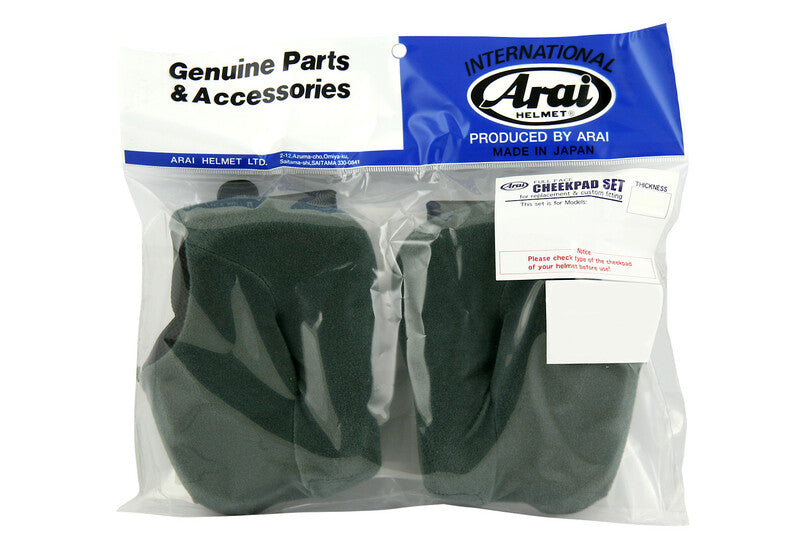 Mousses De Joues Arai Dry Cool Fcs 12mm Pour Casques Rebel/Chaser V/Chaser V Pro